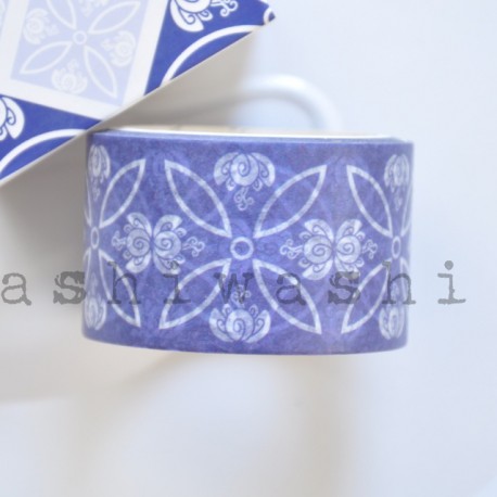 washi páska modrý ornament