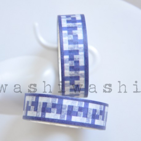 washi páska modrá čipka